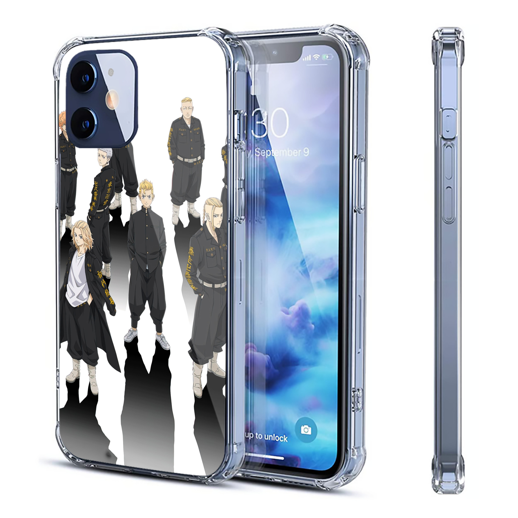 （画像用） 東京リベンジャーズ Tokyo Revengers 【iPhone 12シリーズ対応】透明スマホケース（クリアソフトケース）